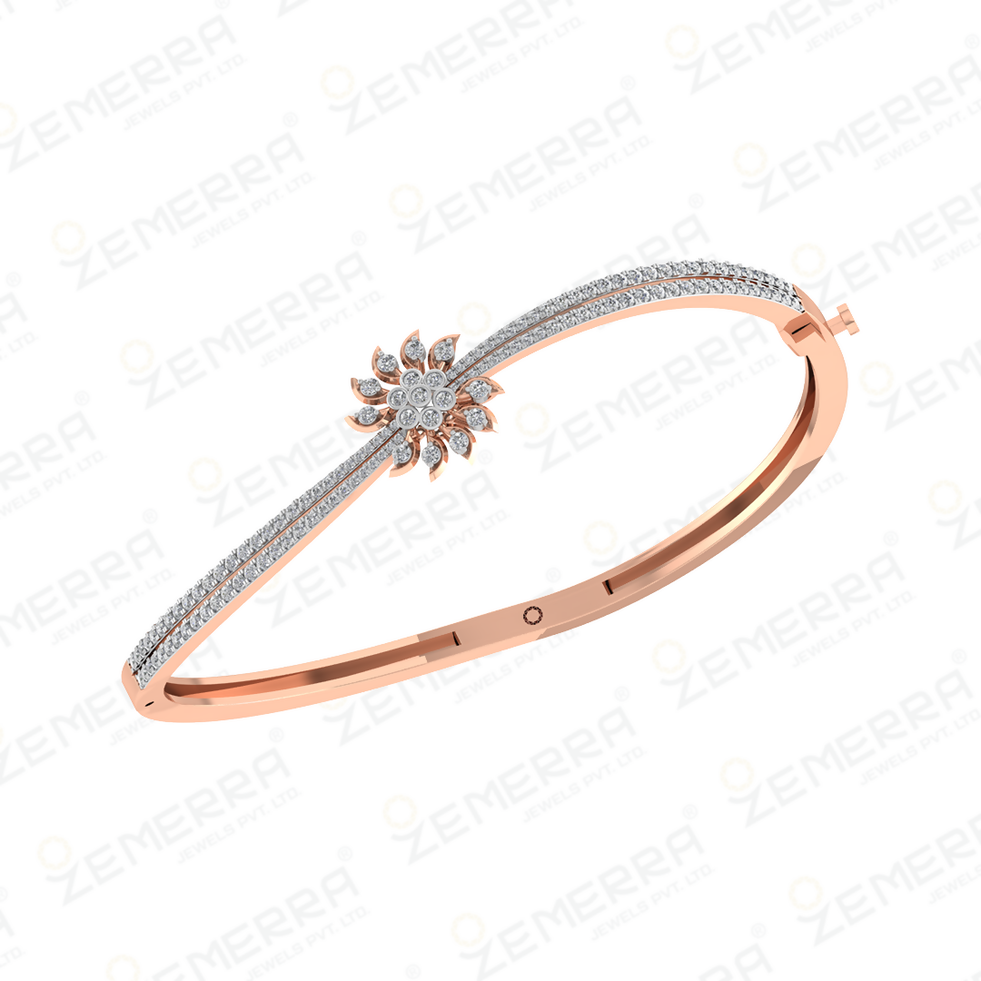 14K Gold Diamond Bracelets For Women Sarafa Bazar India