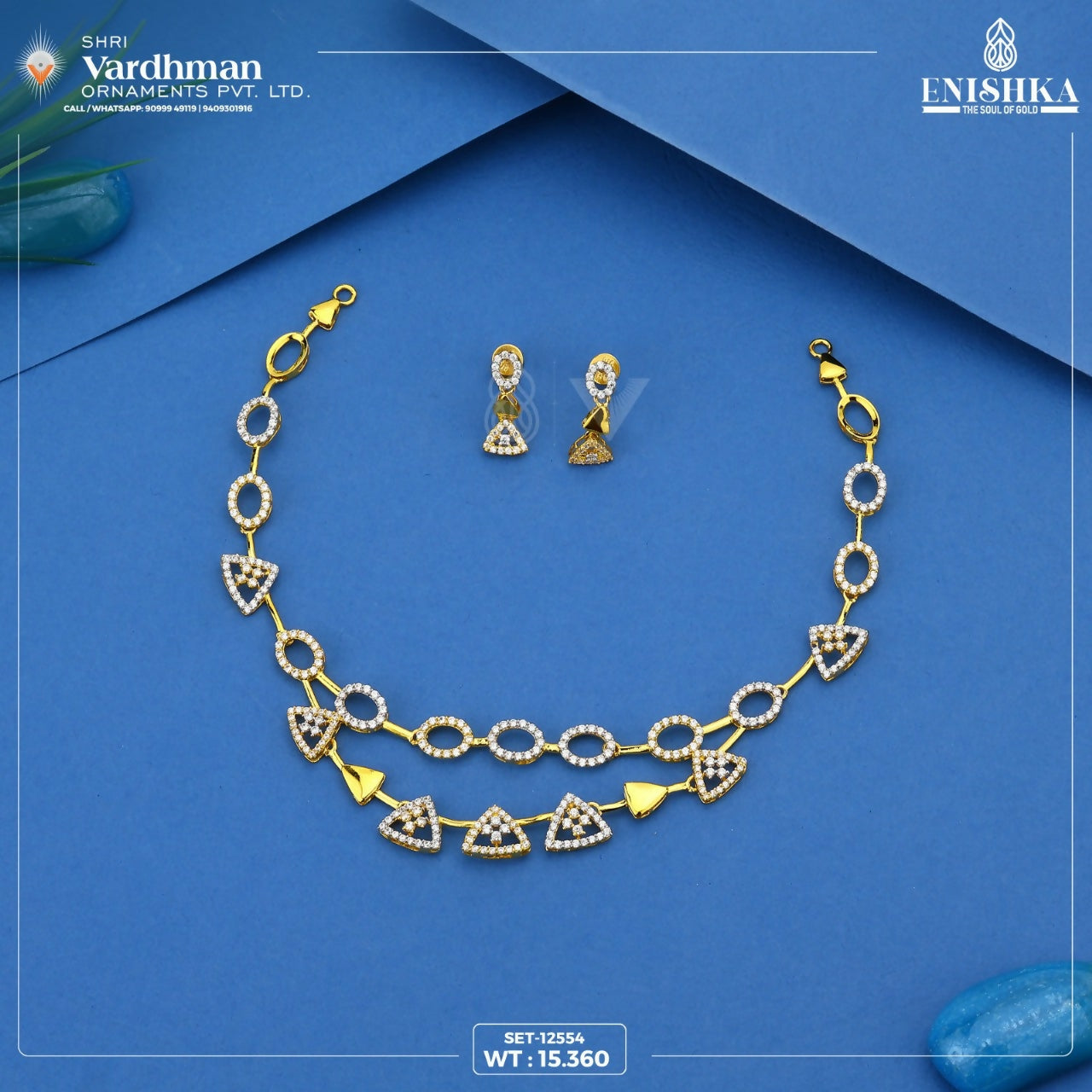 CZ Necklace Sarafa Bazar India