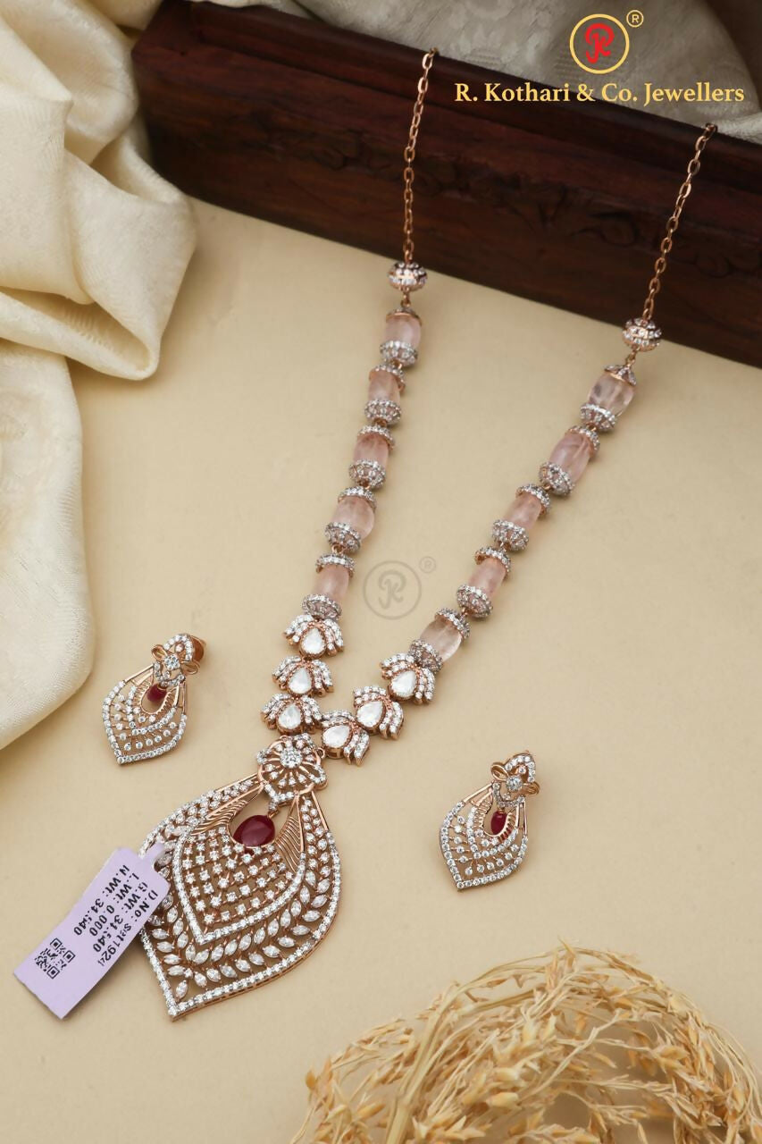 Rose Gold Chain Set Sarafa Bazar India