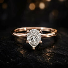 Oval Cut lab Grown Diamond Women's Ring 9KT Gold Sarafa Bazar India