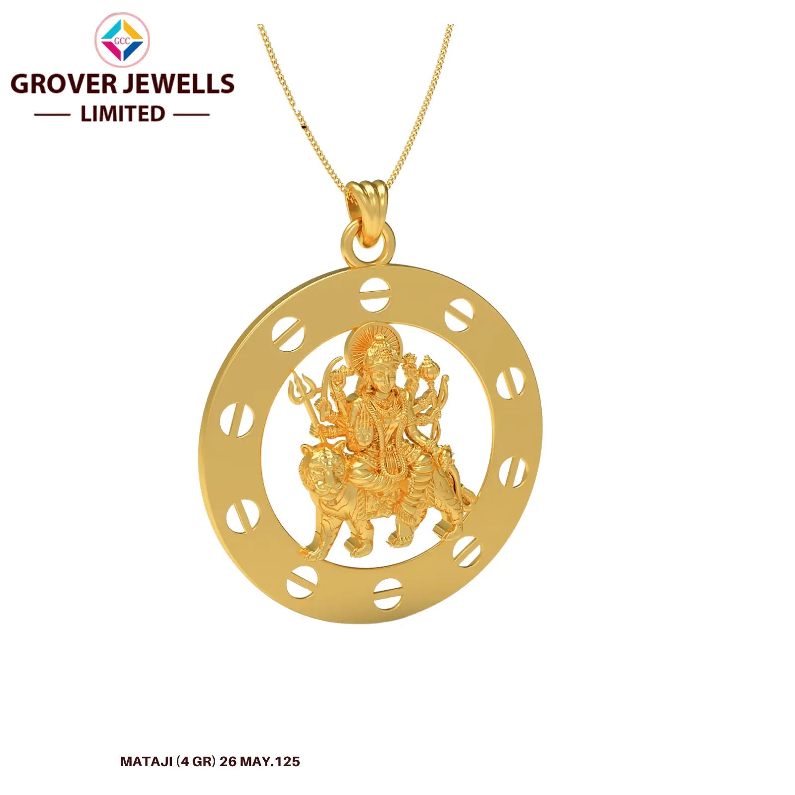 PLAIN GOD PENDANT(PGP-16(N)) Sarafa Bazar India