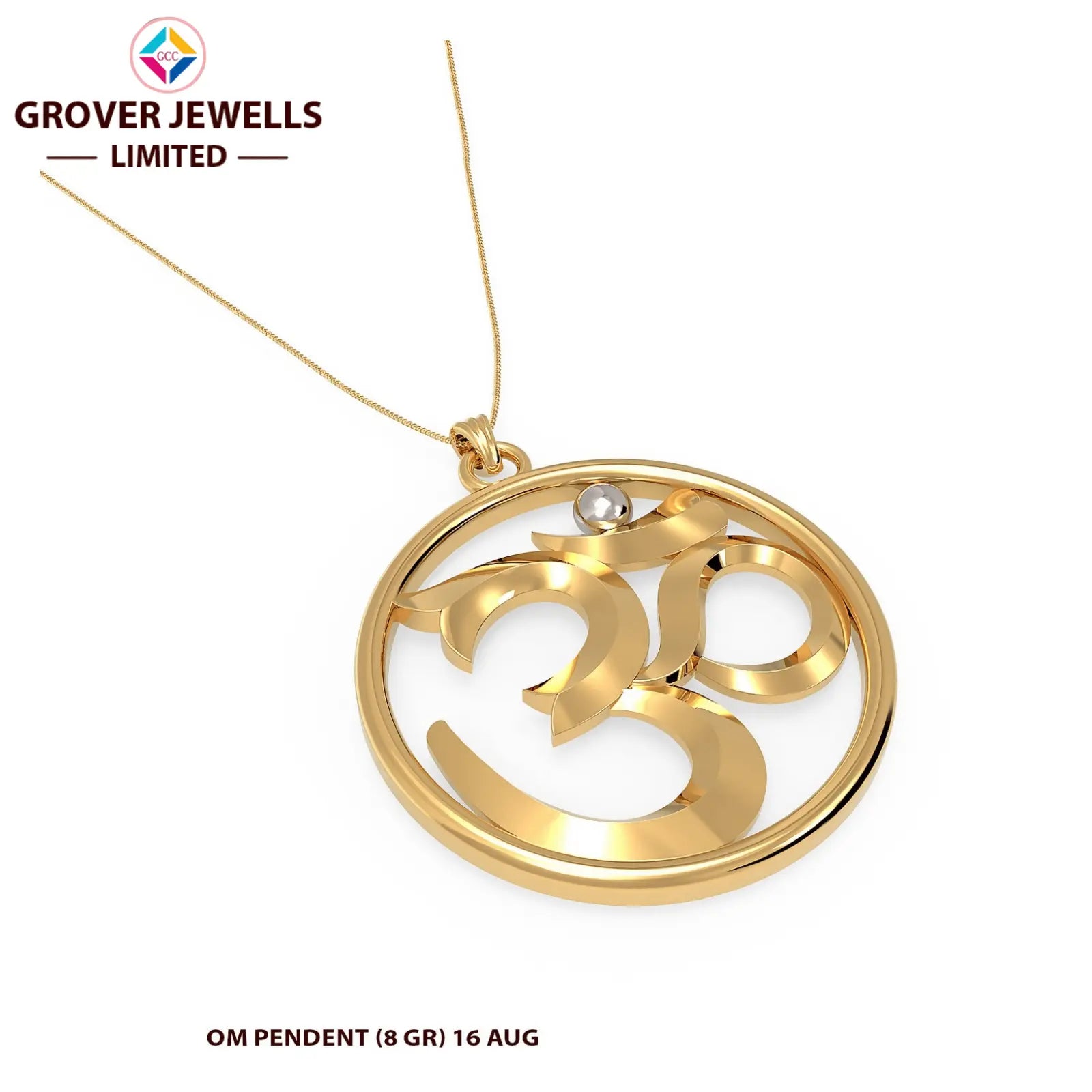 PLAIN GOD PENDANT(PGP-45(N)) Sarafa Bazar India