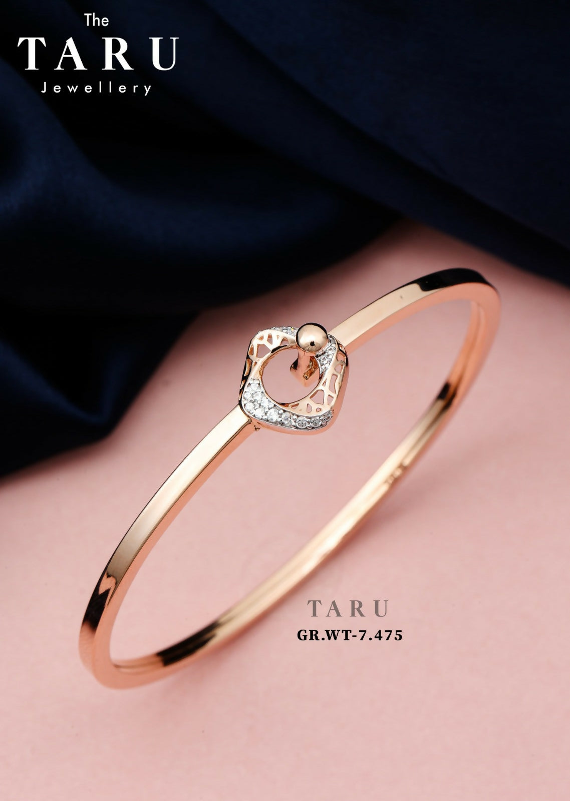 Rose Gold Ladies Bracelet Sarafa Bazar India