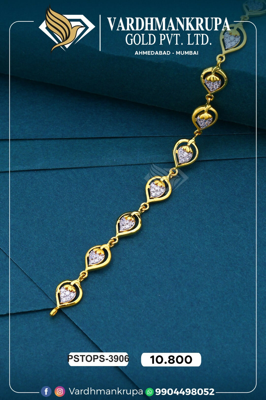 CZ Ladies Bracelet Sarafa Bazar India