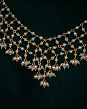 Pearls Mesh Necklace Sarafa Bazar India