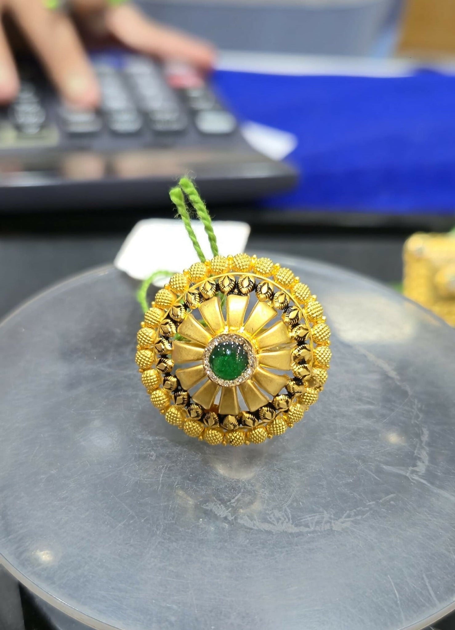 Gold Ladies Ring Sarafa Bazar India