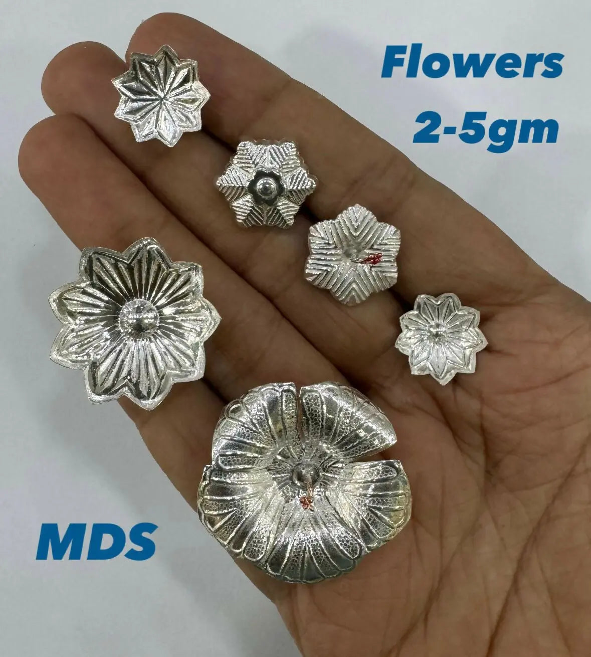 Pure Silver Flowers Sarafa Bazar India