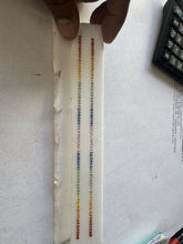 Multy colour natural Sapphire square shape heated strip Sarafa Bazar India