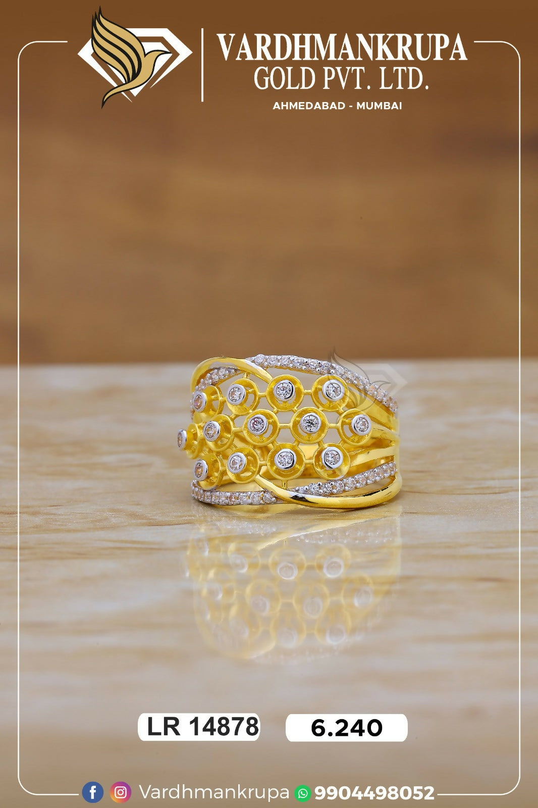 CZ Ladies Ring Sarafa Bazar India