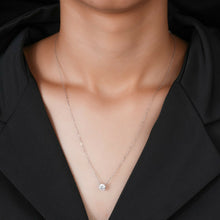 Round Cut Solitaire Diamond Pendant Sarafa Bazar India