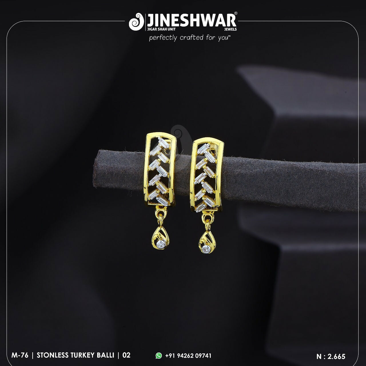 18kt Stonless Turkey Bali Sarafa Bazar India