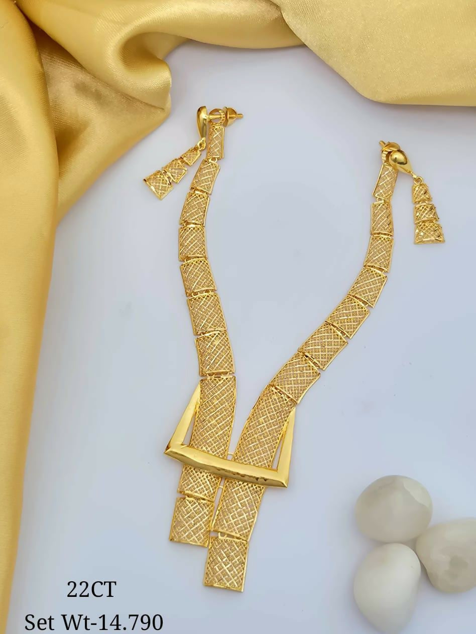 22kt Turkey Necklace Sarafa Bazar India