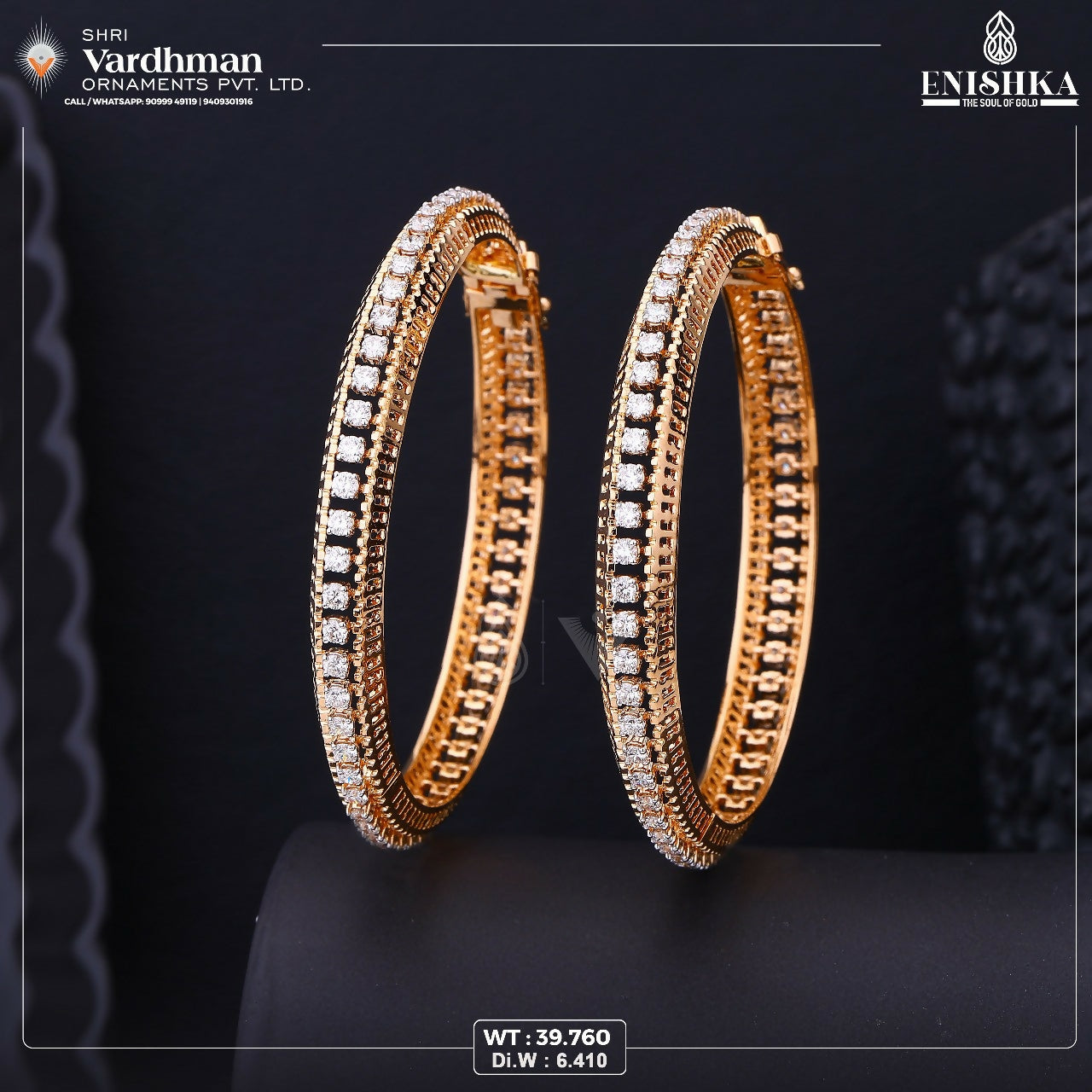 Rose Gold Bangles Sarafa Bazar India