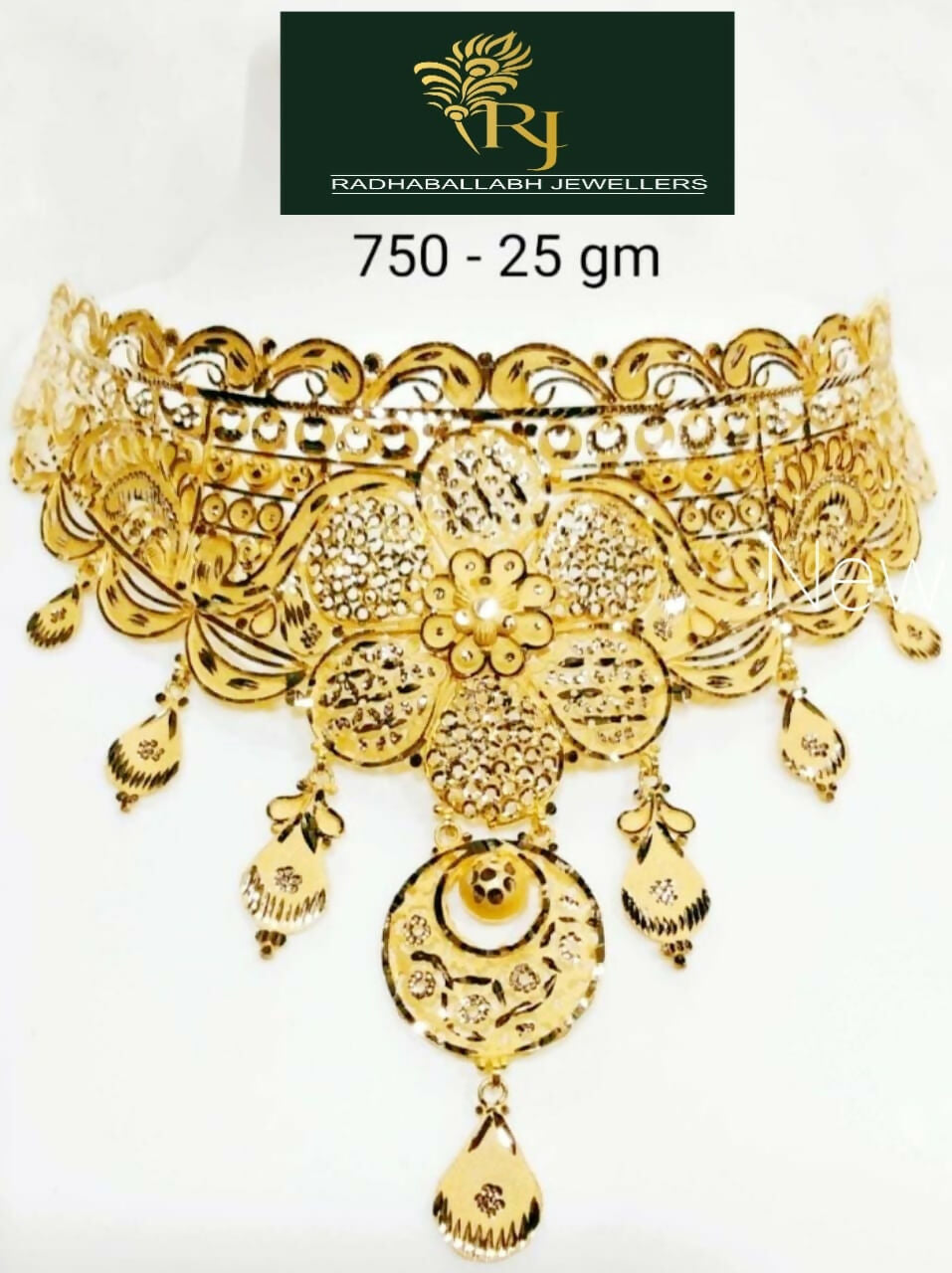 Gold Choker Sarafa Bazar India