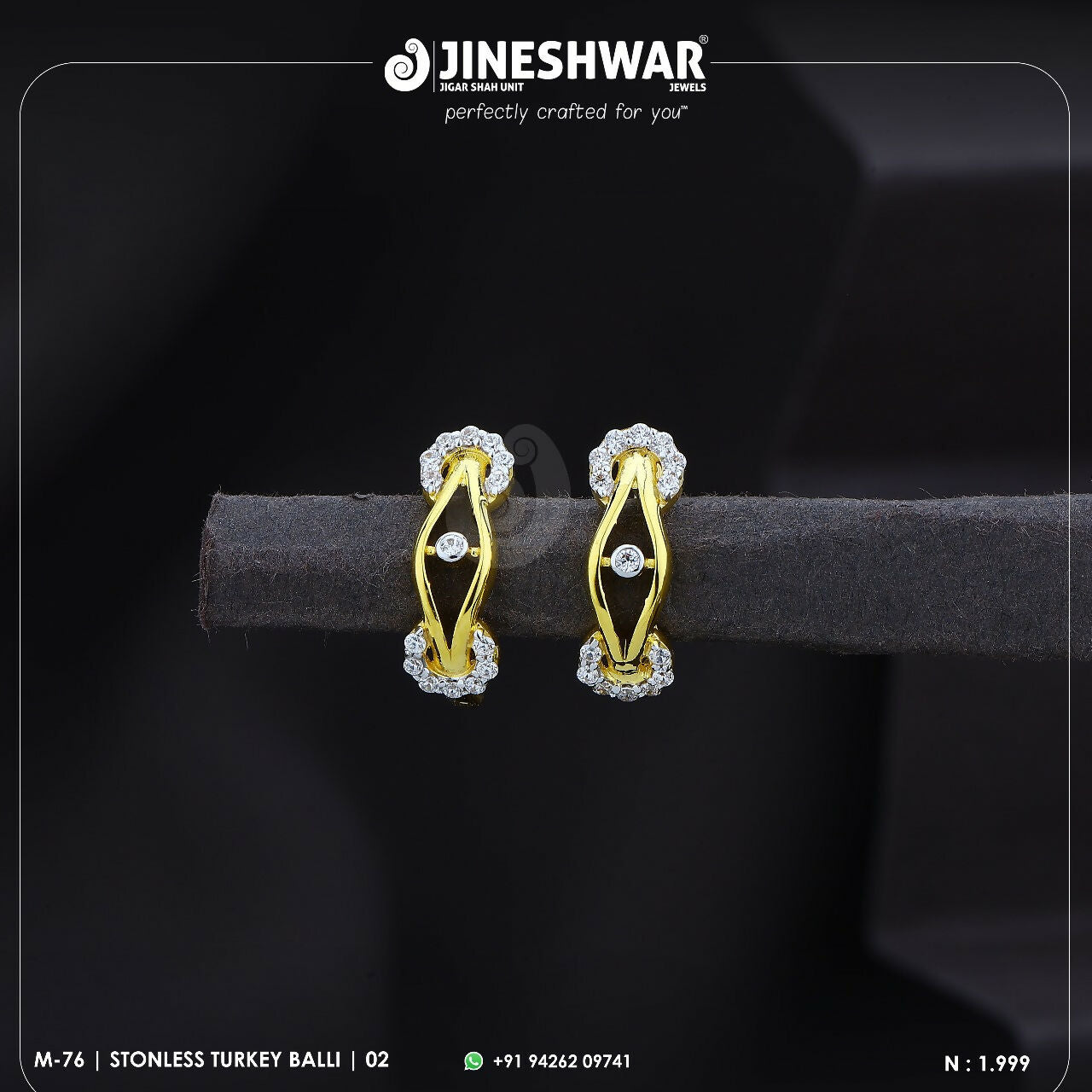 18kt Stonless Turkey Bali Sarafa Bazar India