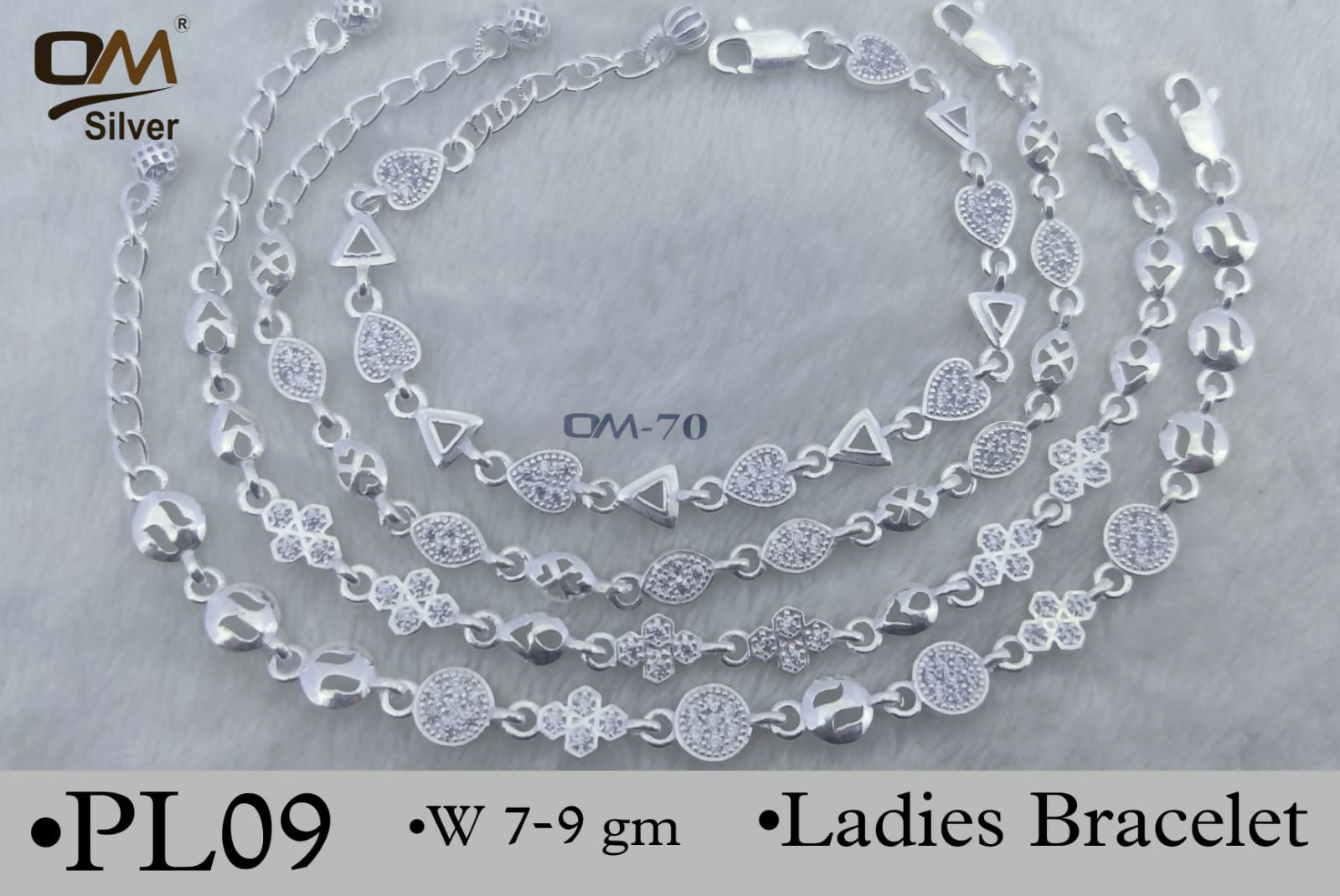 Silver Ladies Bracelet Sarafa Bazar India