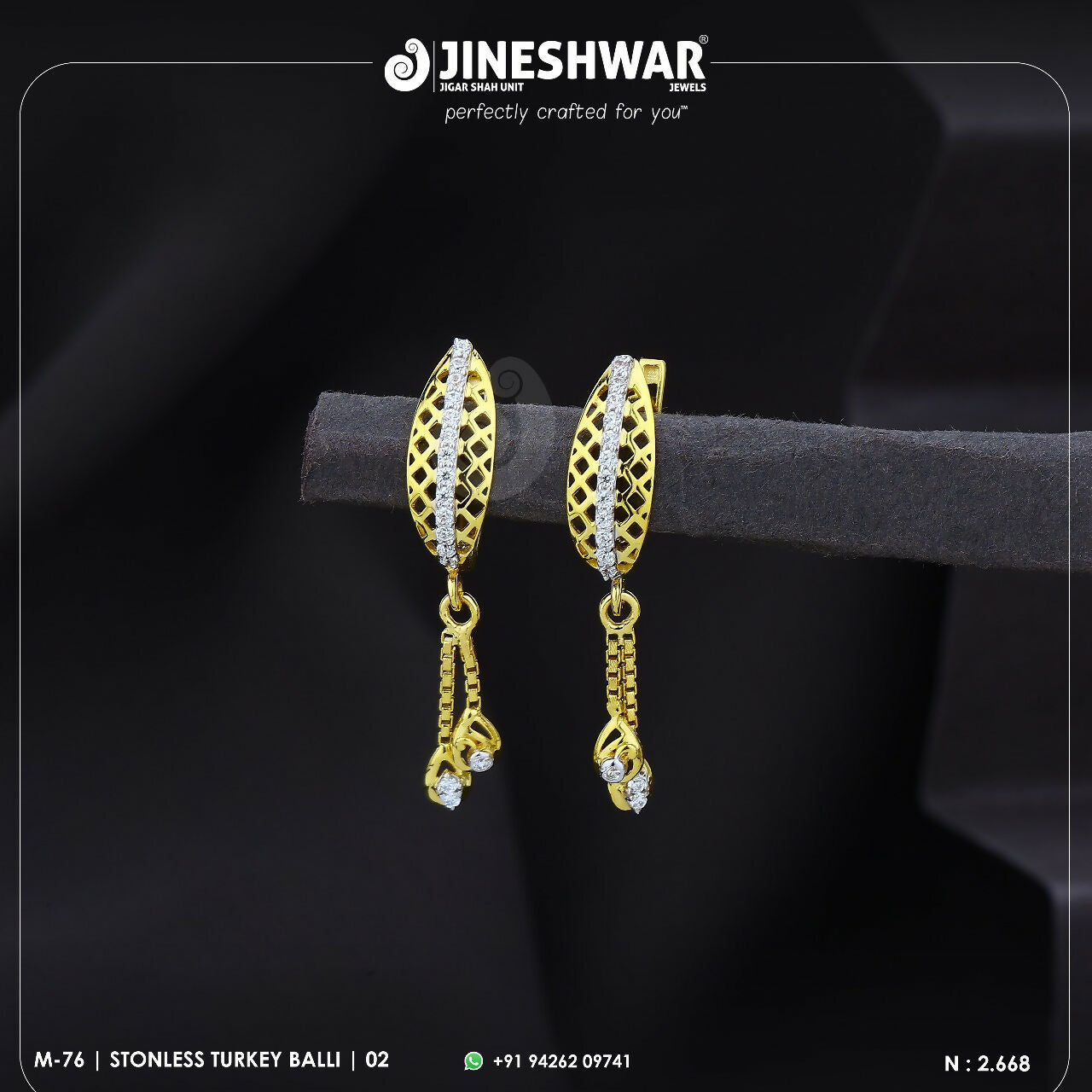 18kt Stonless Turkey Bali Sarafa Bazar India