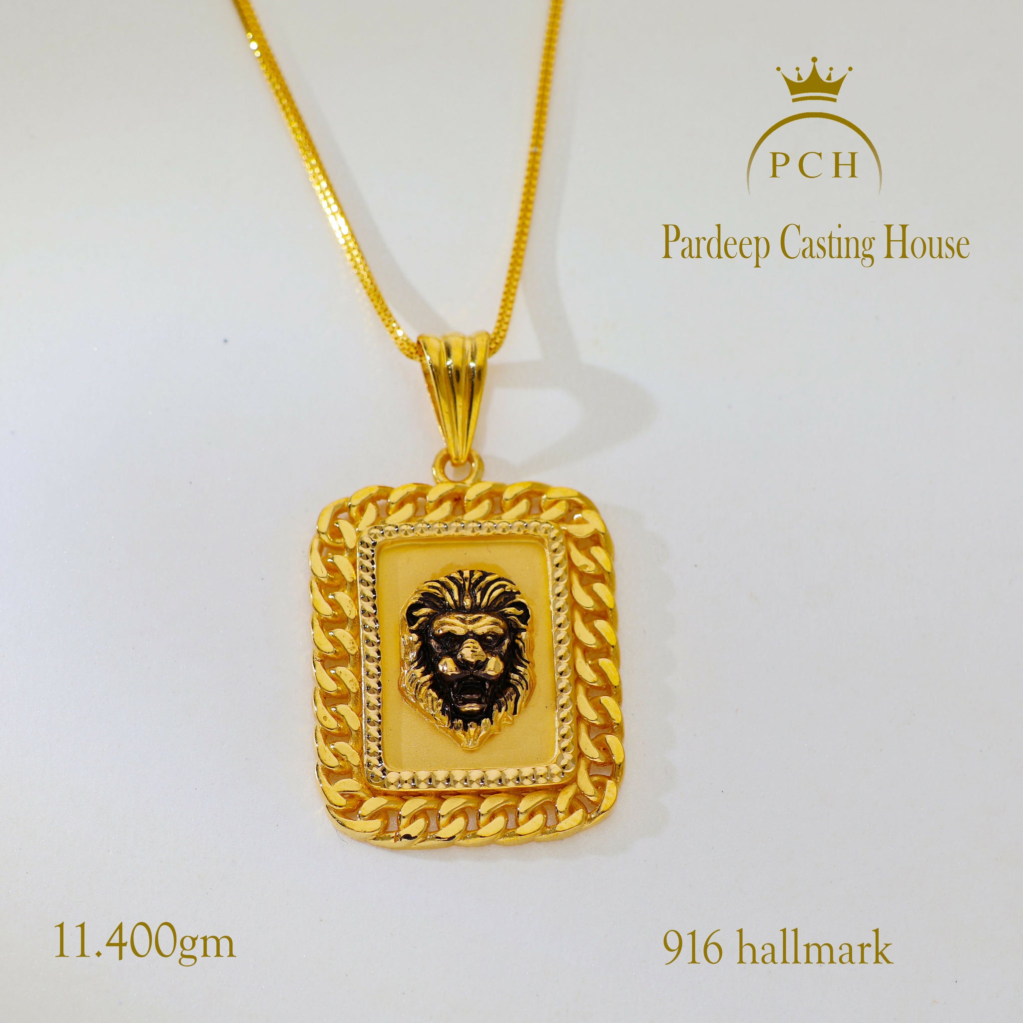 Krimo Lion Gold Gents Locket Sarafa Bazar India