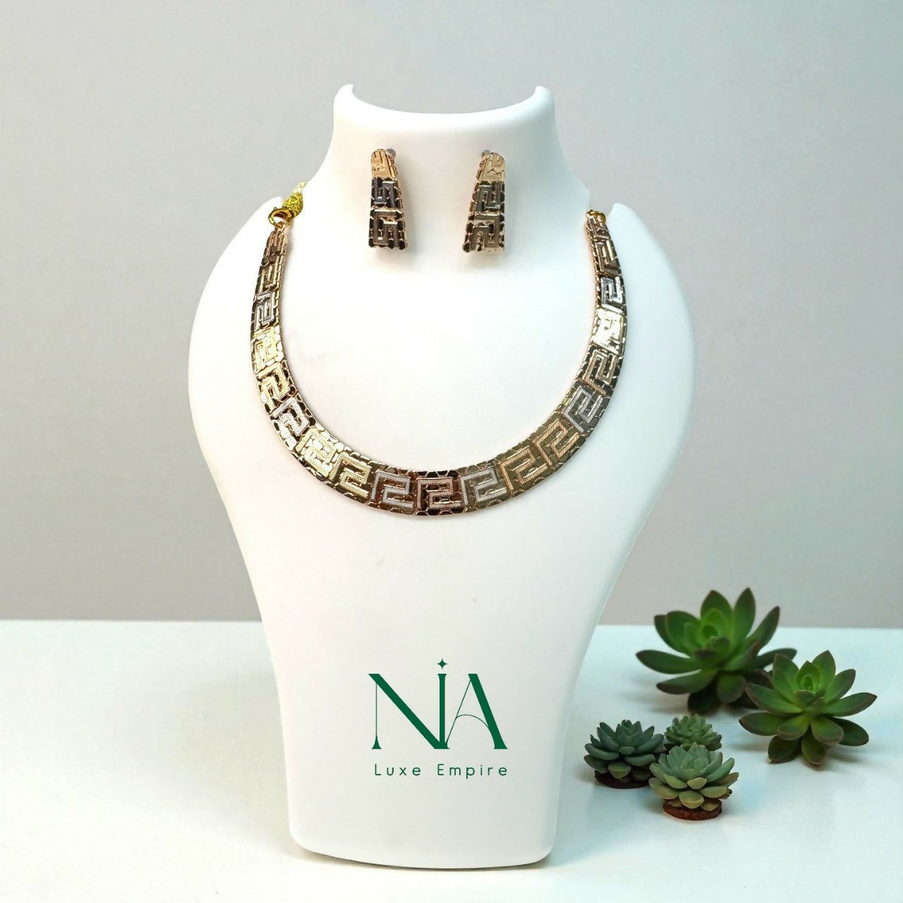 Rose Gold Necklace Sarafa Bazar India