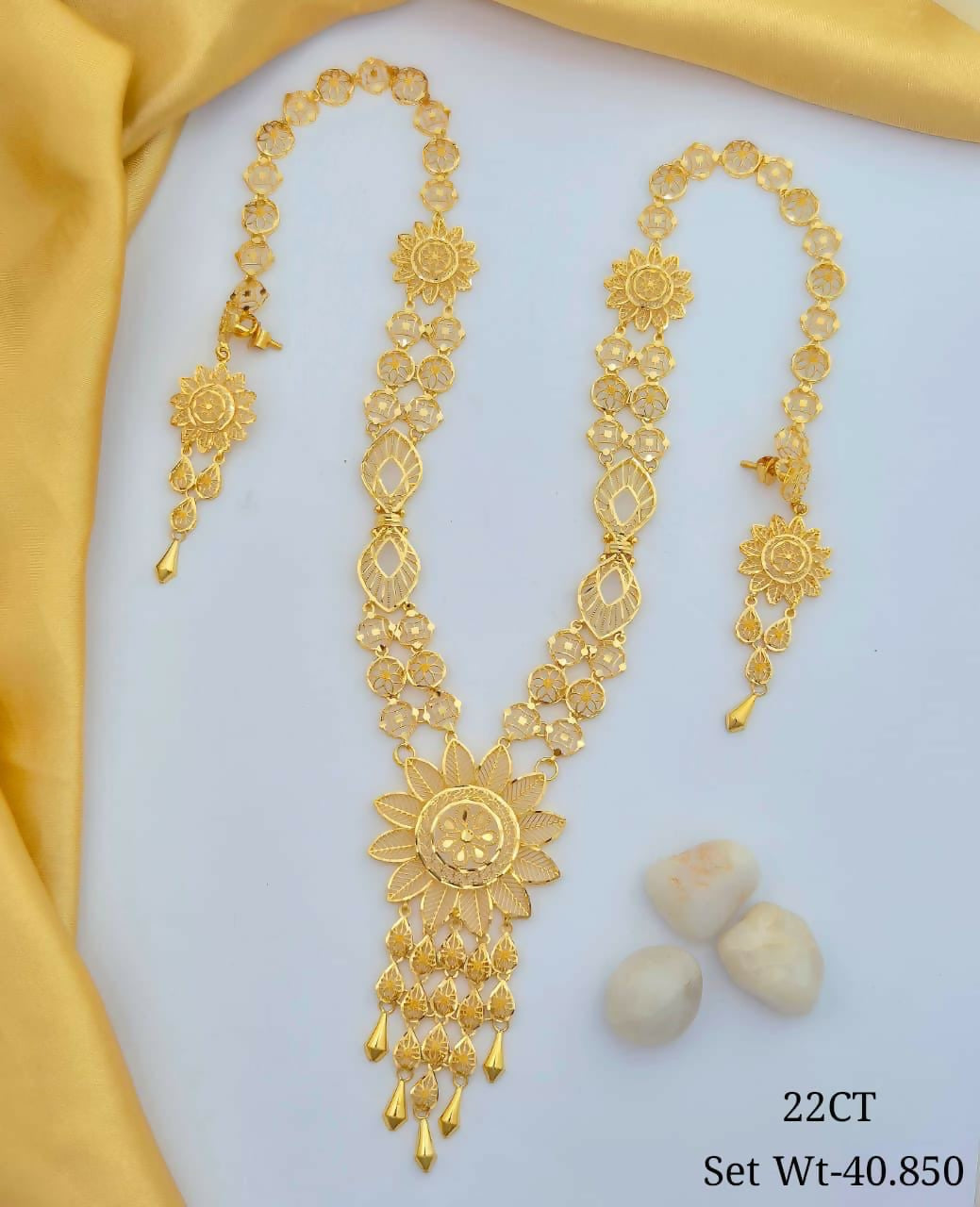 22kt Turkey Long Set Sarafa Bazar India