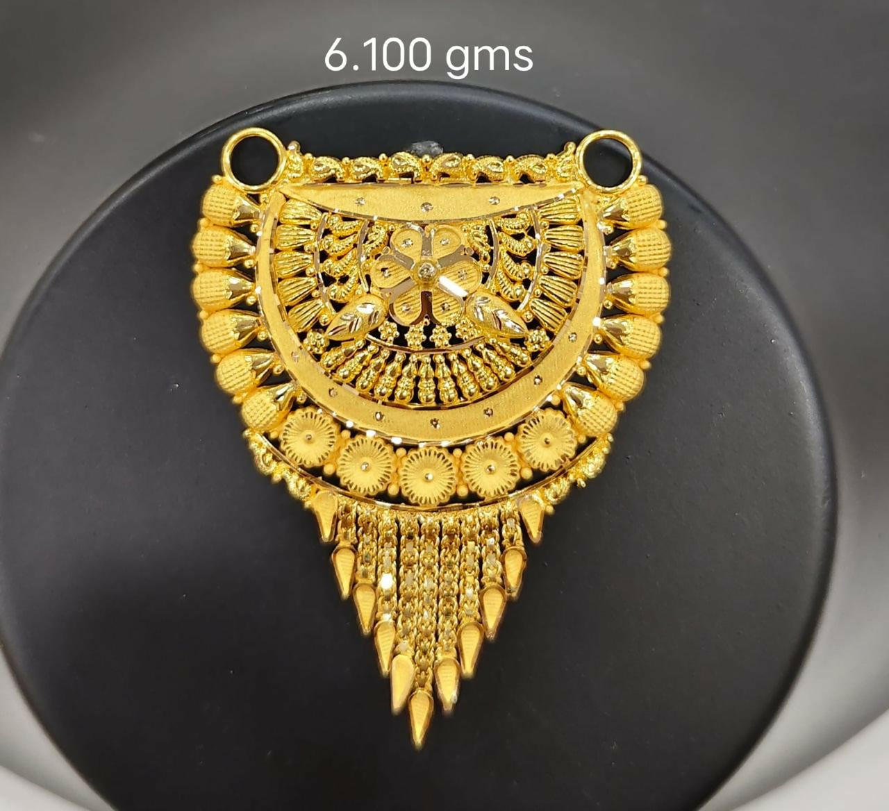 Gold Mangalsutra Pendant Sarafa Bazar India