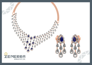 Radiant 14K Gold Diamond Necklace for Women Sarafa Bazar India