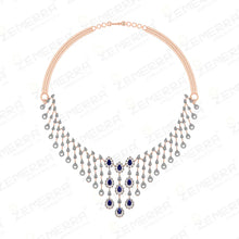 Radiant 14K Gold Diamond Necklace for Women Sarafa Bazar India
