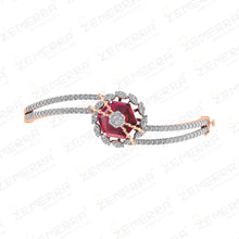 Radiant 14K Rose Gold Diamond Fancy Gemstone Bracelets Sarafa Bazar India