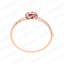 Radiant 14K Rose Gold Diamond Fancy Gemstone Bracelets Sarafa Bazar India