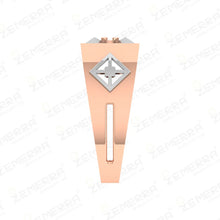 Radiant 14K Rose Gold Diamond Men's Ring New Design Sarafa Bazar India