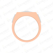 Radiant 14K Rose Gold Diamond Men's Ring New Design Sarafa Bazar India