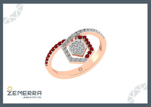 Radiant 14K Rose Gold Diamond Rings – Shop Unique Sarafa Bazar India