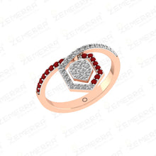 Radiant 14K Rose Gold Diamond Rings – Shop Unique Sarafa Bazar India