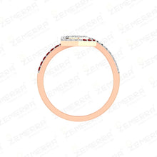 Radiant 14K Rose Gold Diamond Rings – Shop Unique Sarafa Bazar India