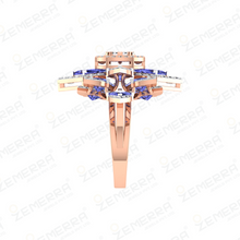 Elegant 14K Gold Natural Diamond Ring for Women Sarafa Bazar India