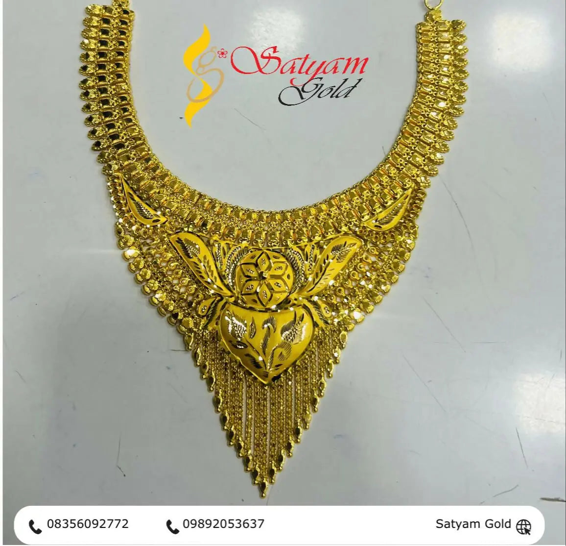 Rhodium Necklace Sarafa Bazar India