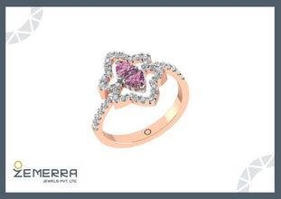 Rose Gold Diamond Rings – 14K Glam Picks Sarafa Bazar India