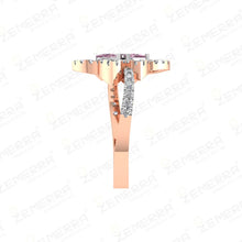 Rose Gold Diamond Rings – 14K Glam Picks Sarafa Bazar India