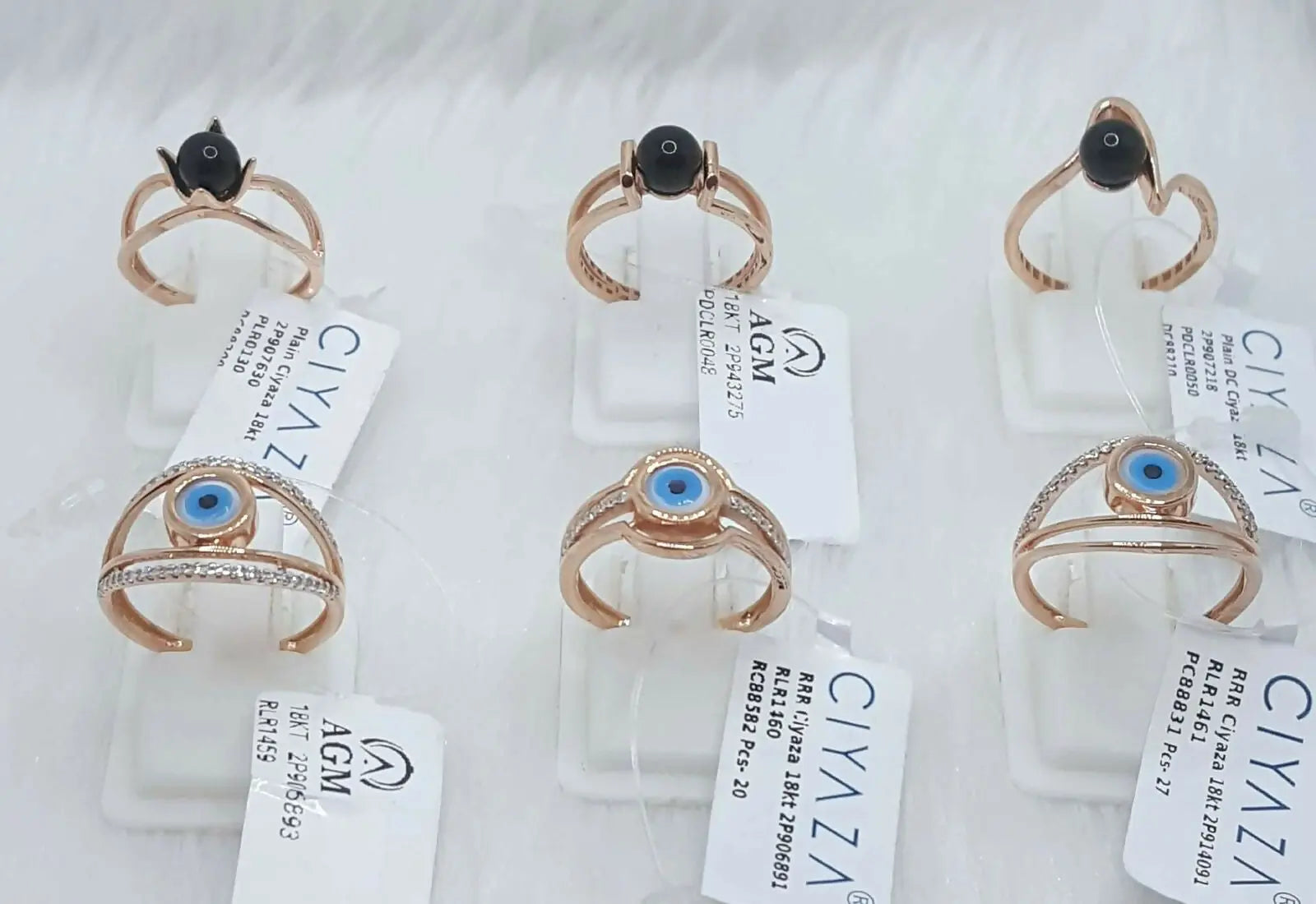 Rose Gold Ladies Rings Sarafa Bazar India