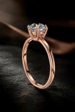 Round Cut lab Grown Diamond Women's Ring 9KT Rose Gold Sarafa Bazar India