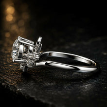 Round Cut lab Grown Diamond Women's Ring 9KT White Gold Sarafa Bazar India