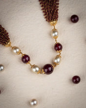 Ruby Bunch And South Sea Pearls Necklace Sarafa Bazar India