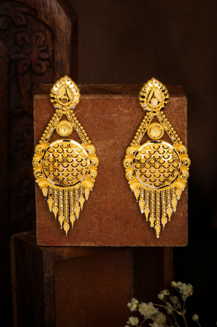 Gold Earrings Sarafa Bazar India