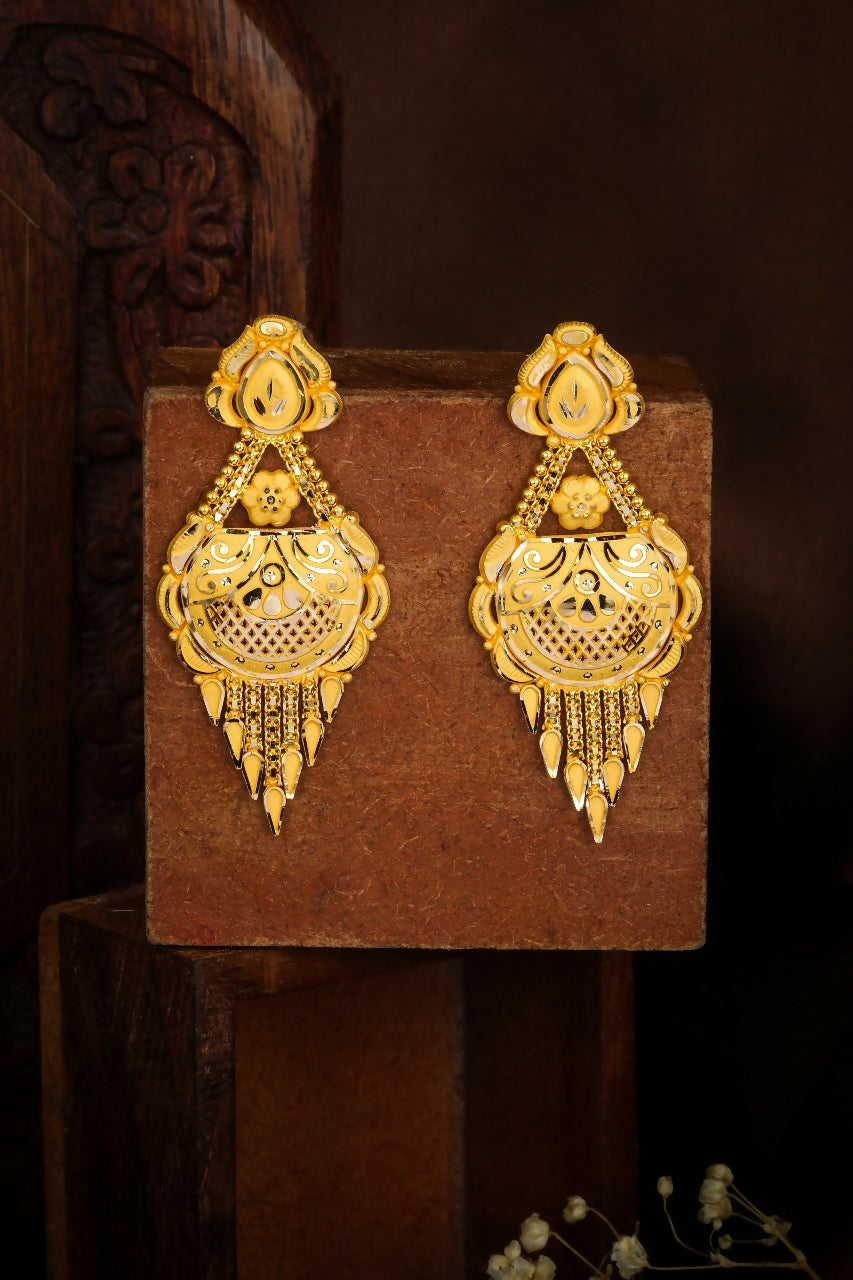 Gold Earrings Sarafa Bazar India