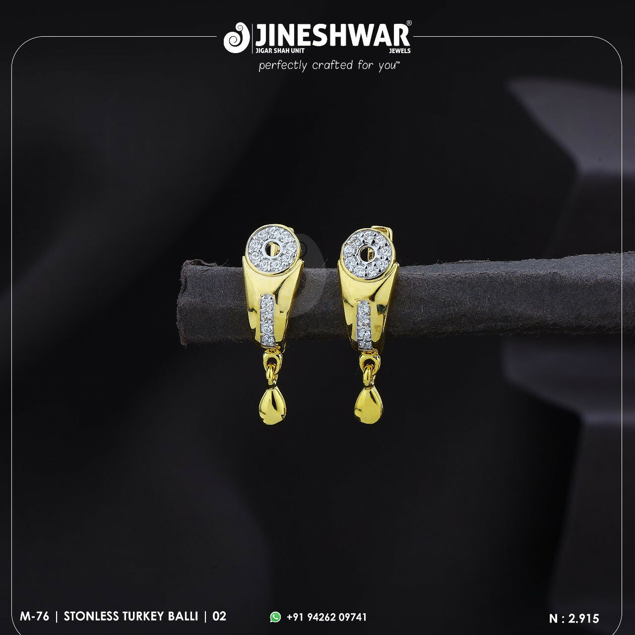 18kt Stonless Turkey Bali Sarafa Bazar India