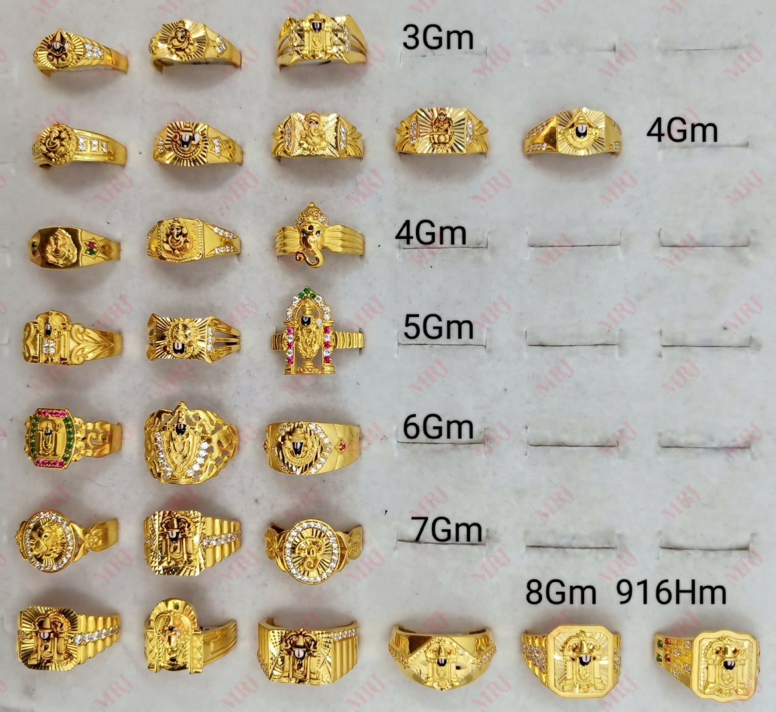 22kt CZ Gents Rings Sarafa Bazar India