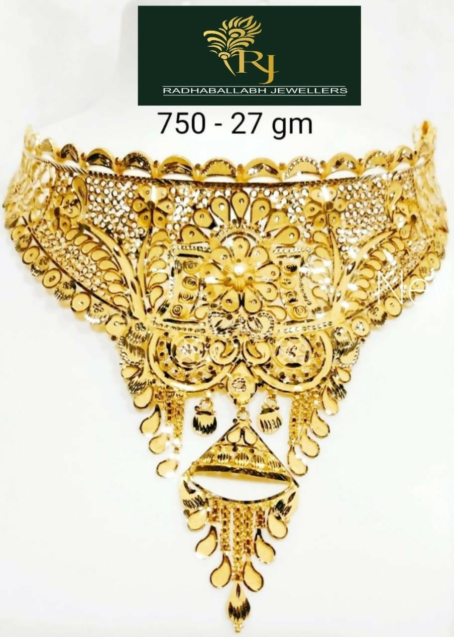 Gold Choker Sarafa Bazar India