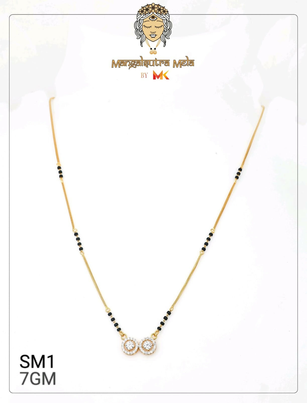 CZ Mangalsutra Sarafa Bazar India