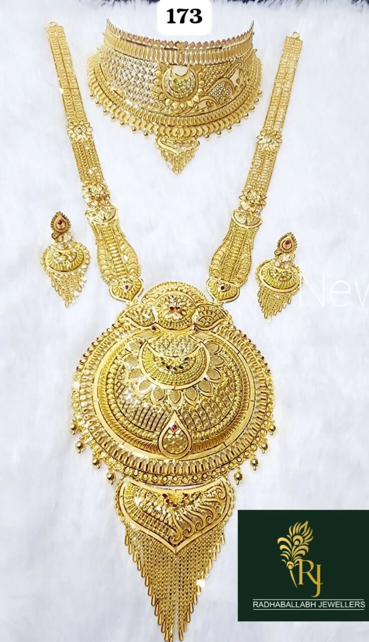 Gold Choker & Long Set Sarafa Bazar India