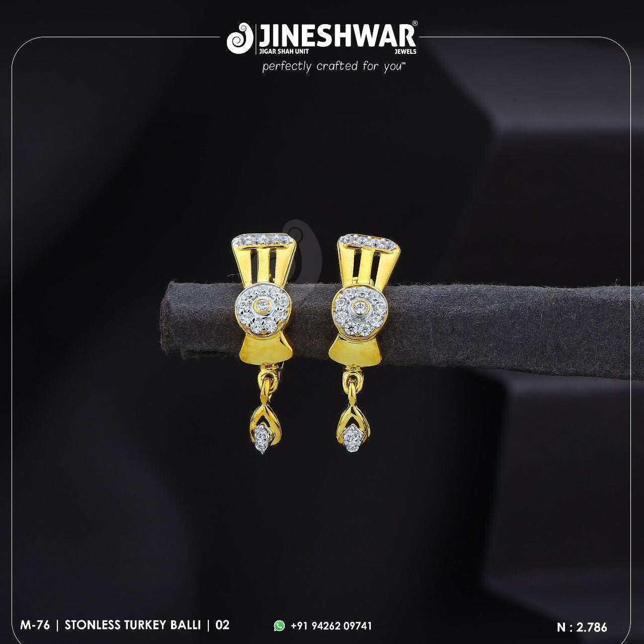 18kt Stonless Turkey Bali Sarafa Bazar India